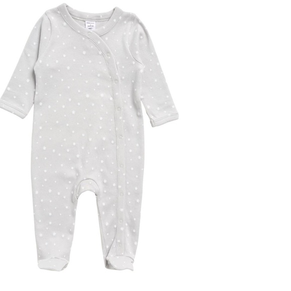 Cotton star print footie - Picture 1 of 6